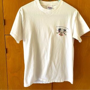 Vintage 80's First Company Governor's Horse Guard White Hanes Beefy-Tee. Small